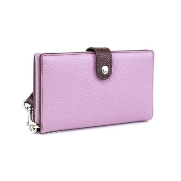 NWT Coach Leather Compact Wallet in Jasmine $195 - Picture 4 of 9